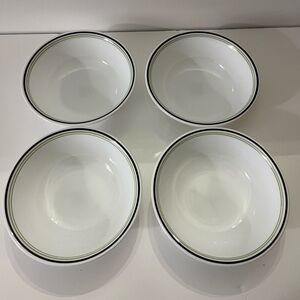 Vintage Corelle Bowls from Black Orchid Discontinued Pattern Replacement Pieces